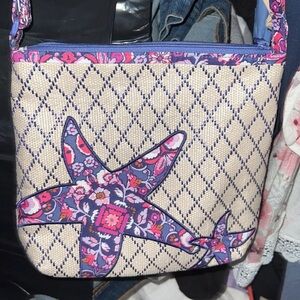 Vera Bradley starfish crossbody with adjustable strap never used-retired